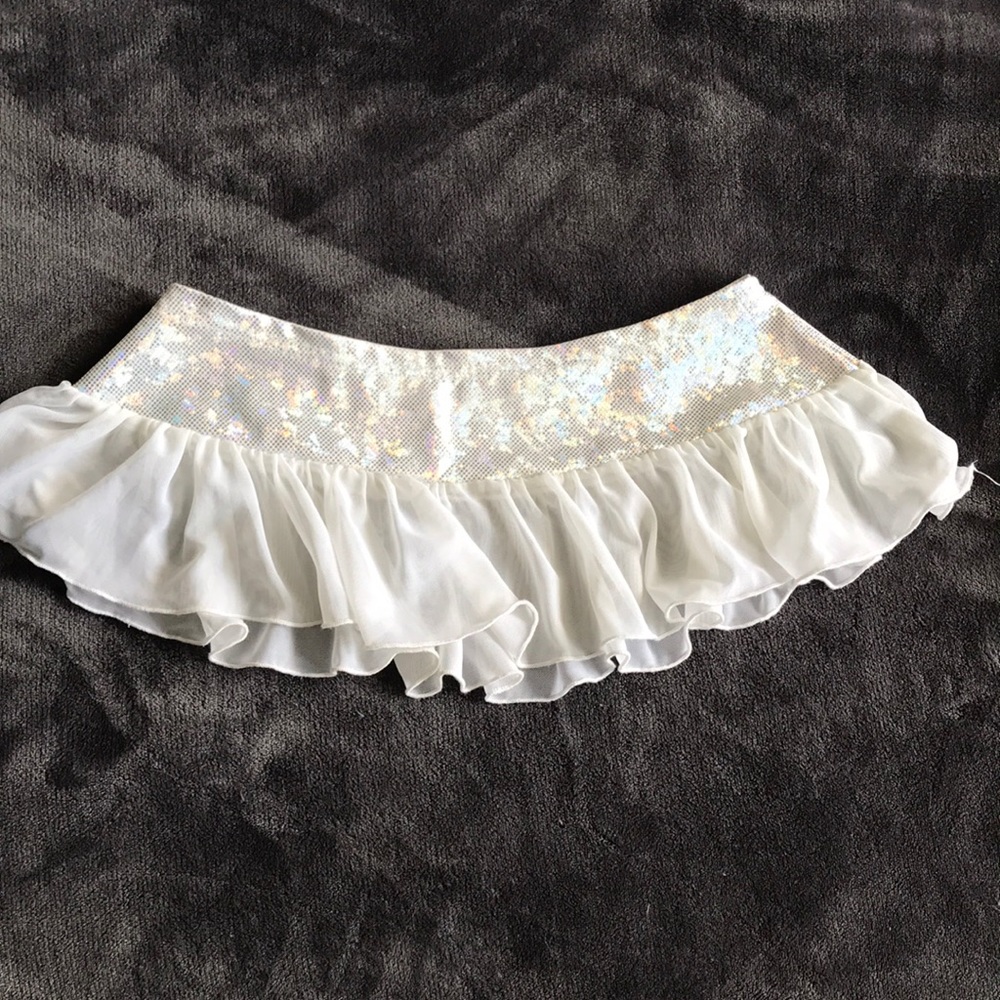 Sparkly rave mini skirt